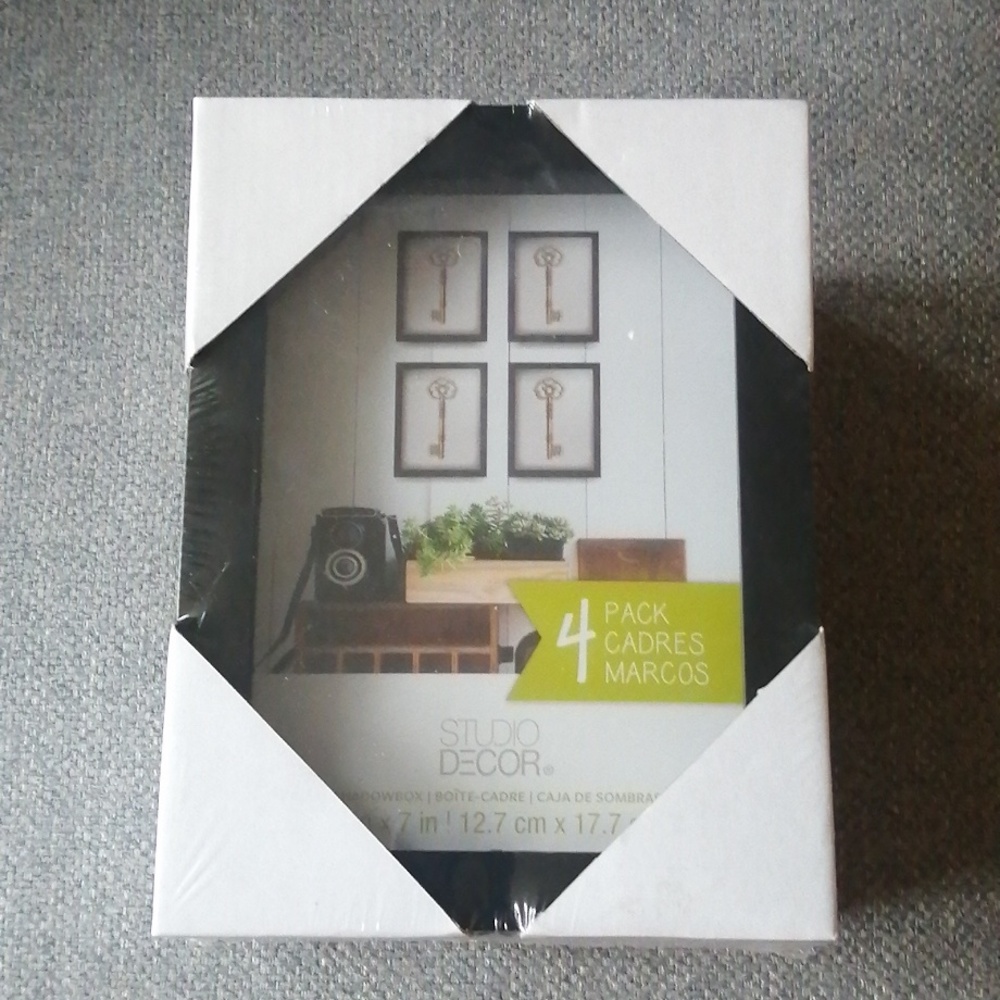 Studio Decor 4-Pack Shadow Box Frames - 5x7 inches
